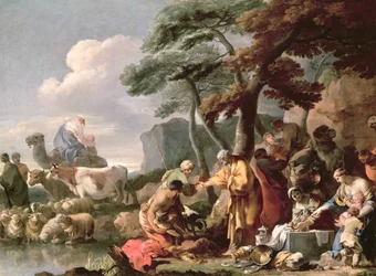 Jacob Burying the False Gods under the Oak by Shechem